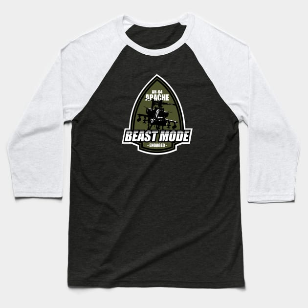 AH-64 Apache Baseball T-Shirt by TCP